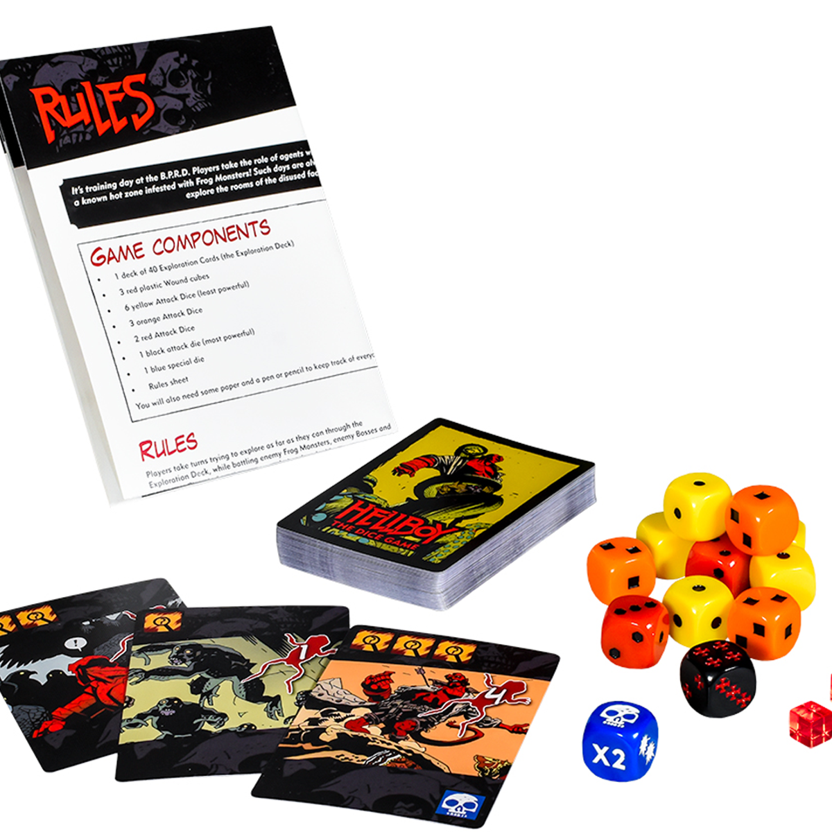 Hellboy: The Dice Game is a fast-paced exploration title about fighting  frog monsters